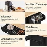 Kitchen Island with Wheels by Yaheetech