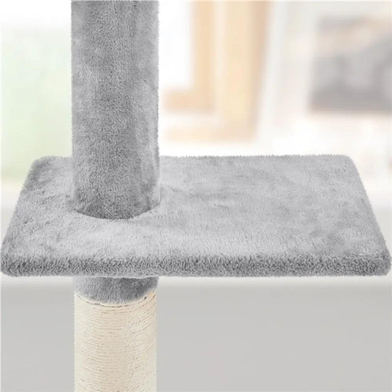 2.3-2.7M Floor-to-Ceiling Cat Tree Adjustable Tall Cat Tower by Yaheetech