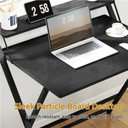 2-Tier Foldable Computer Desk w/ Monitor Shelf by Yaheetech