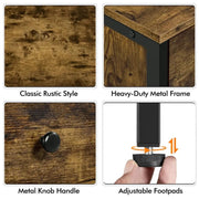 2-Drawer Side Table End Table Nightstand by Yaheetech