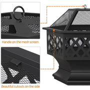 24in Heavy Duty Fire Pit by Yaheetech
