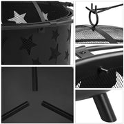 Round Fire Pit by Yaheetech