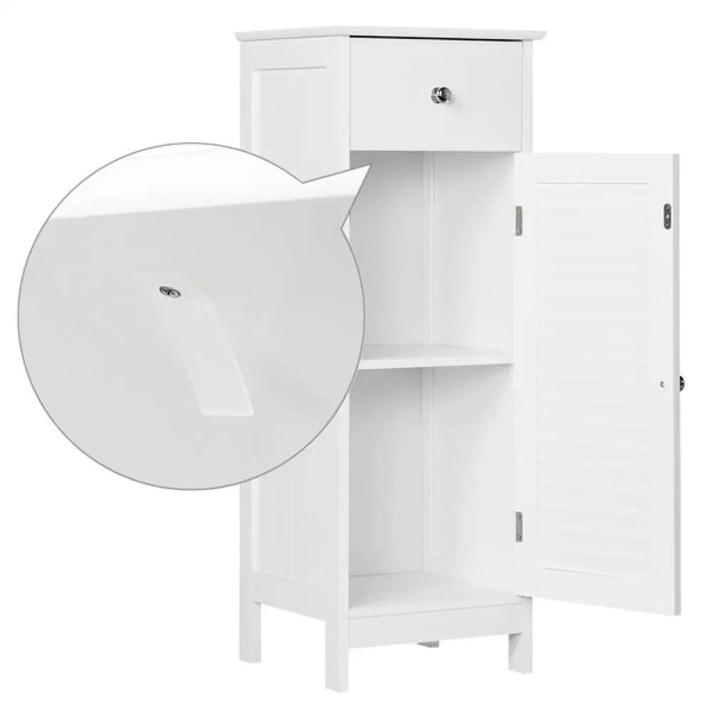 Bathroom Kitchen Floor Storage Cabinet by Yaheetech