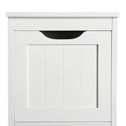 White Bathroom Cabinet 2 Hideaway Drawers 1 Shelf by Yaheetech
