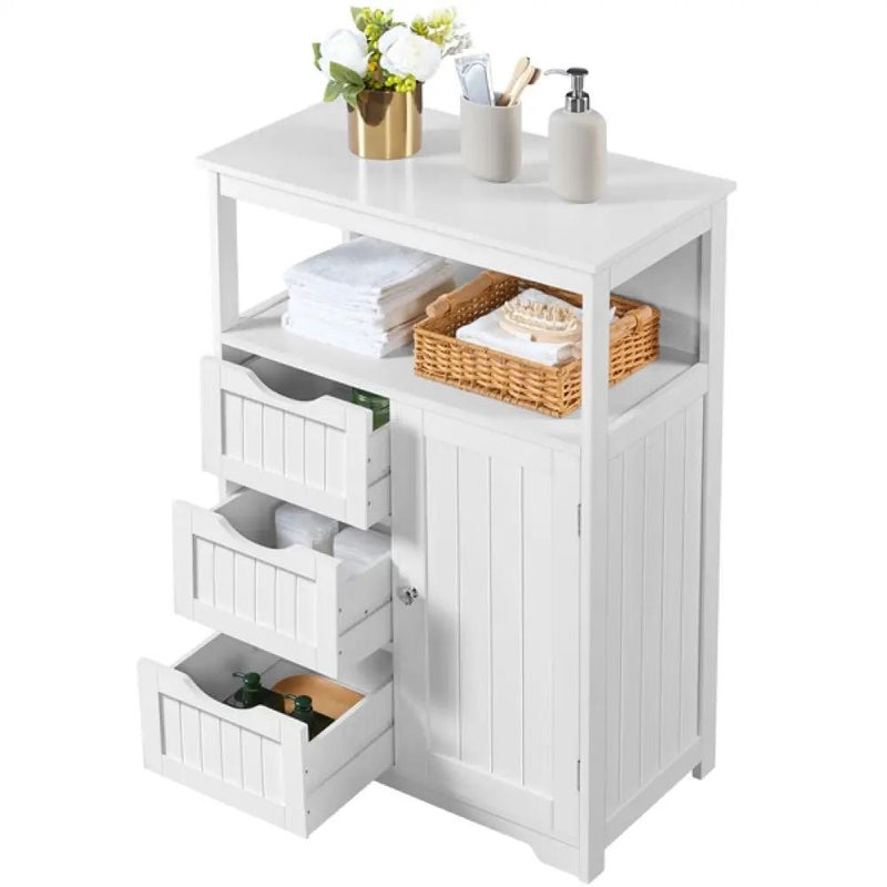 90cm Height Bathroom Floor Cabinet by Yaheetech