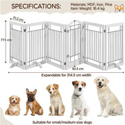 6-Panel Pet Puppy Safety Fence with 3 Support Feet by Yaheetech