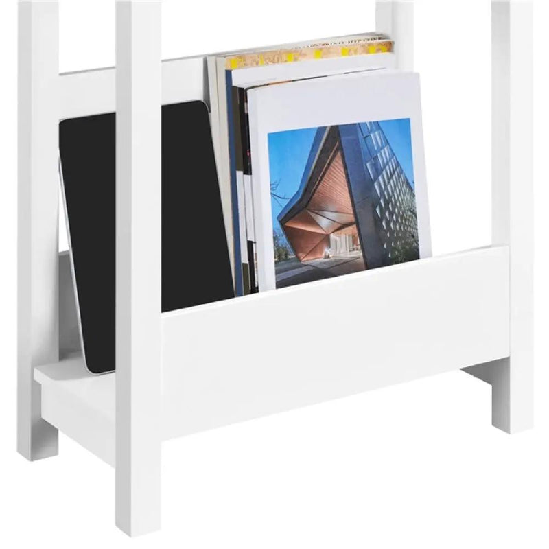 Slim End Table Modern Sofa Table by Yaheetech