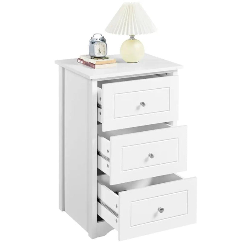 End Table Classic Side Table Storage by Yaheetech