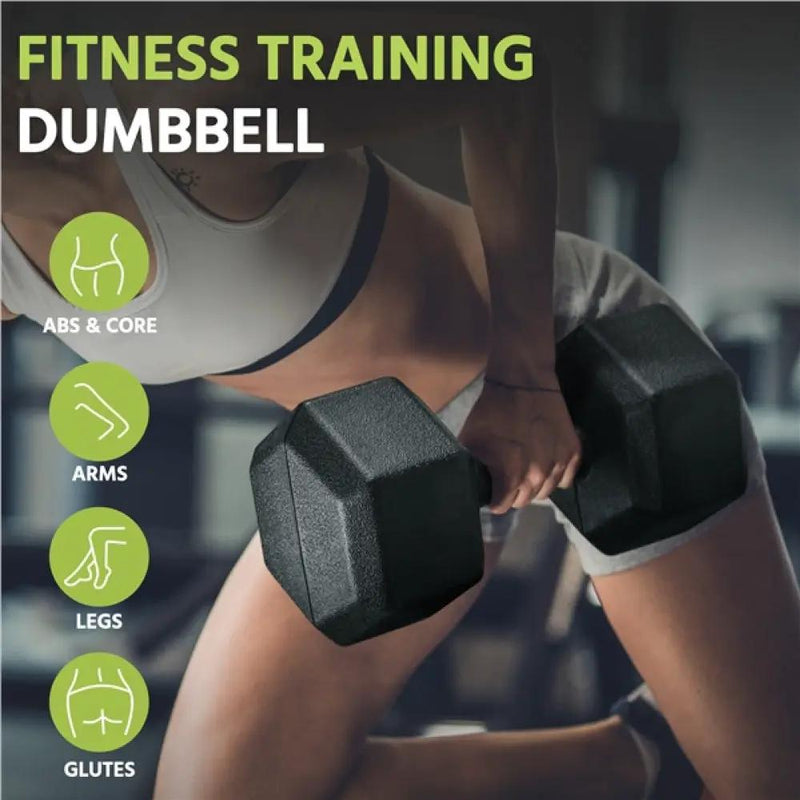 2x6kg Hexagon Dumbbells Set by Yaheetech