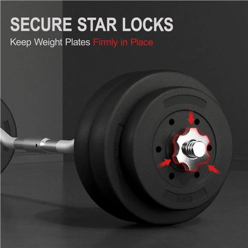 Barbell Weight Set 30kg by Yaheetech