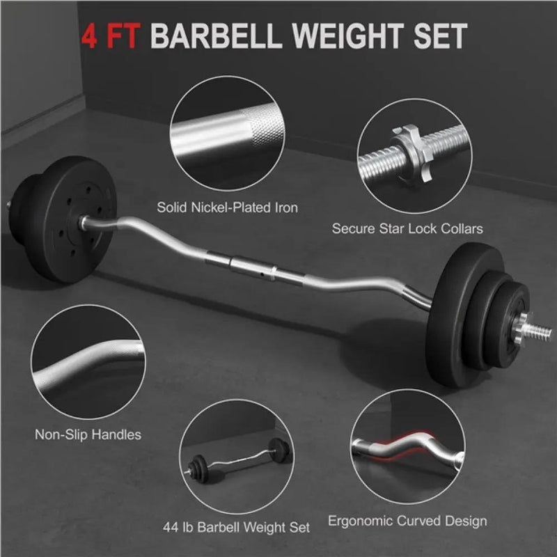 20 KG Barbell Weight Set by Yaheetech