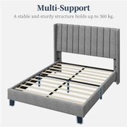 Queen Upholstered Bed Frame by Yaheetech