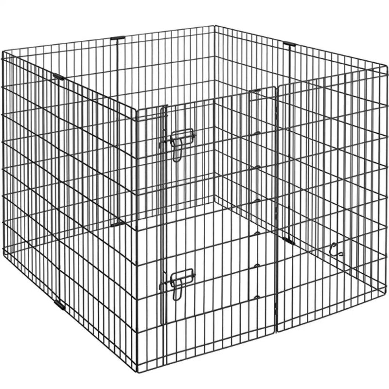 8 Panel Foldable Metal Dog Exercise Pen by Yaheetech