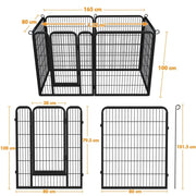 Foldable Metal Pet Playpen by Yaheetech