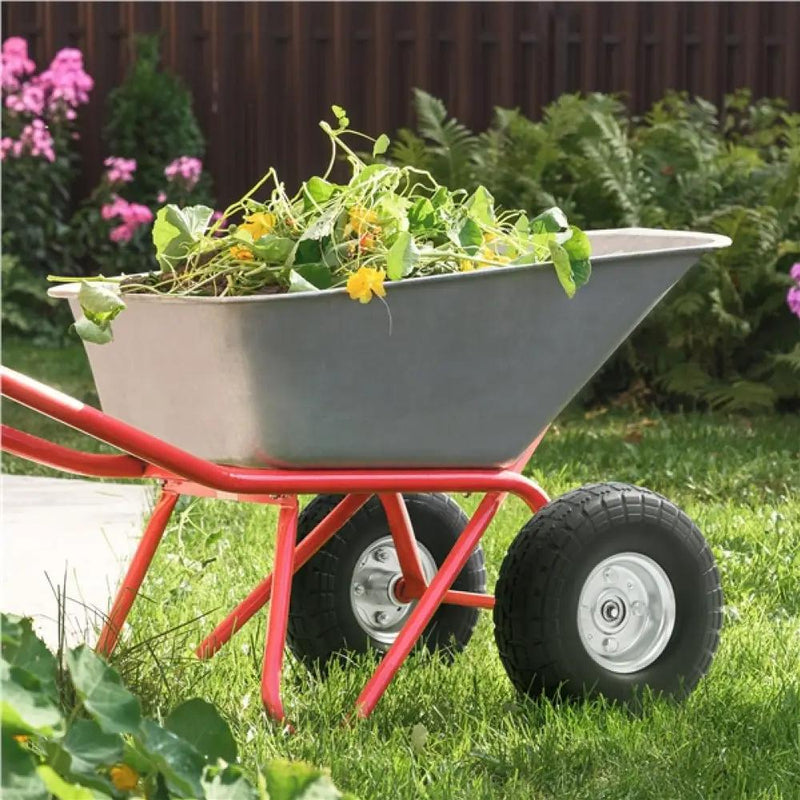 2PCS Garden Sack Truck Trolley Cart Wheel Tire Tyre by Yaheetech