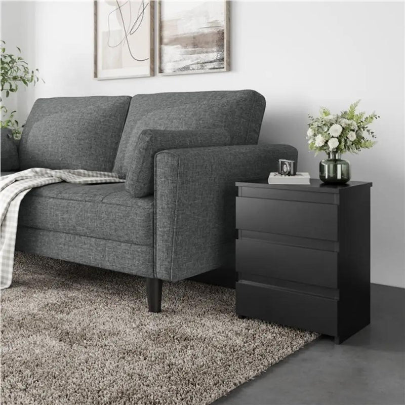 Fabric Upholstered Sofa 2 Seater Couch with Tufted Single Seat Cushion by Yaheetech