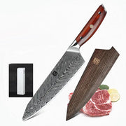 Chef's Knife Western Cooking Knife Meat Cleaver Kitchen Knives Household Chef Knife Wooden Sheath by China Dropship