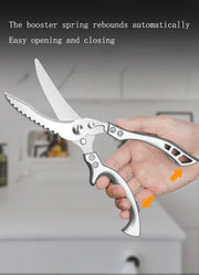 Kitchen Multifunctional Scissors Stainless Steel Chicken Bone Cleaver Knife Meat Fruit Boning Fish Scissors Scale Clean Scissors Chicken Bone Knife by China Dropship
