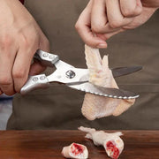 Kitchen Multifunctional Scissors Stainless Steel Chicken Bone Cleaver Knife Meat Fruit Boning Fish Scissors Scale Clean Scissors Chicken Bone Knife by China Dropship