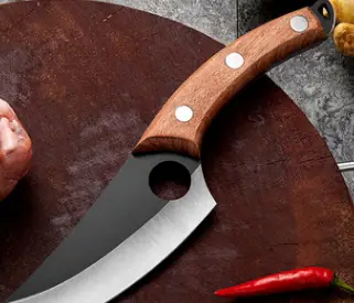 Kitchen Knife Meat Cleaver Slaughtering Butcher Knife Chopping Boning Knife Raw Fish Filleting Cooking Tool B by China Dropship