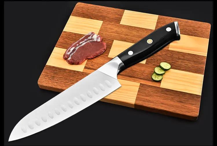 7 Inch German 1.4116 Stainless Steel Kitchen Santoku Chef Knife 7inches by China Dropship