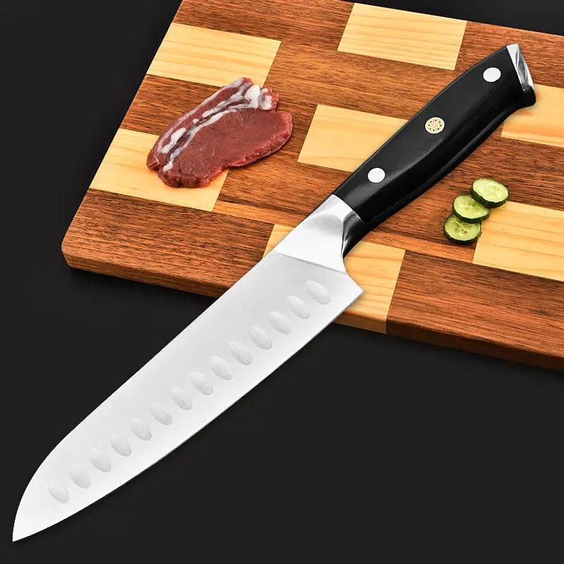 7 Inch German 1.4116 Stainless Steel Kitchen Santoku Chef Knife 7inches by China Dropship