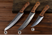Butcher Knife Razor Three-piece Rosewood Handle As shown by China Dropship