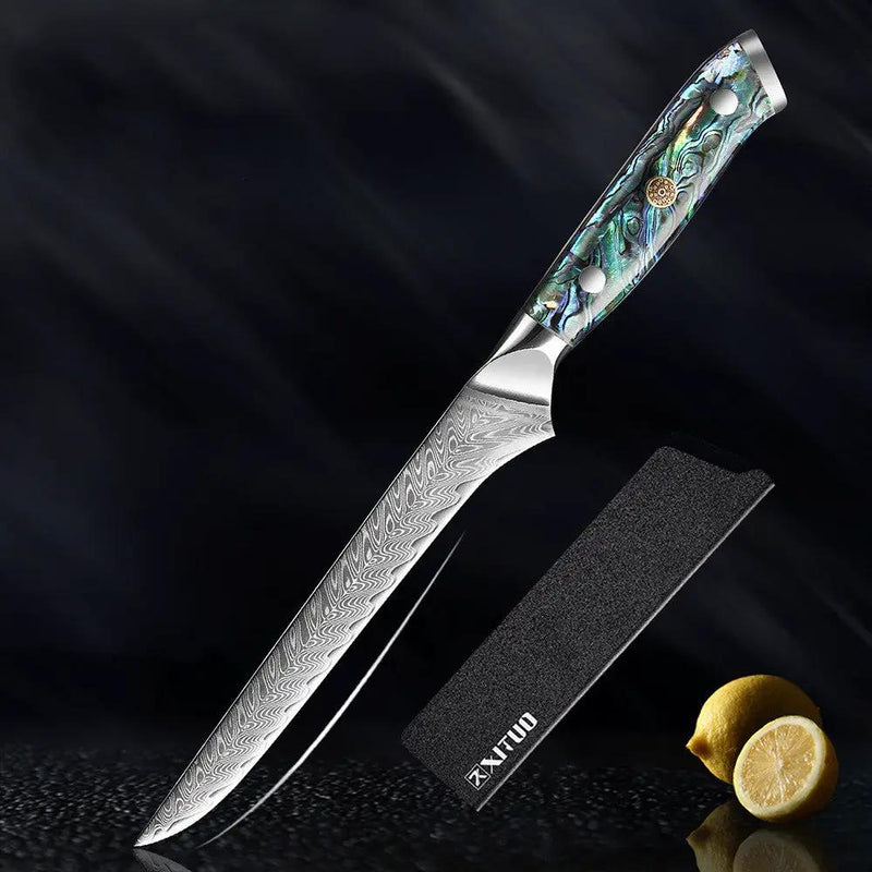 Steel Knife Set Kitchen Knife Chef Knife Japanese Style Santoku Knife Peel knife by China Dropship