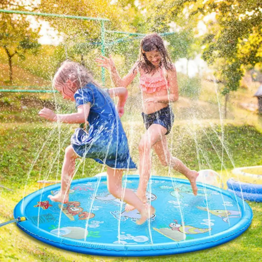 170cm Inflatable Spray Splash Water Mat Outdoor Pool by salelink.co.nz