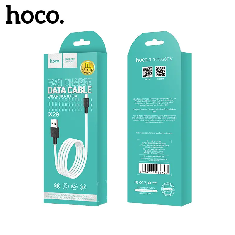 HOCO X29 Micro USB Cable by salelink.co.nz