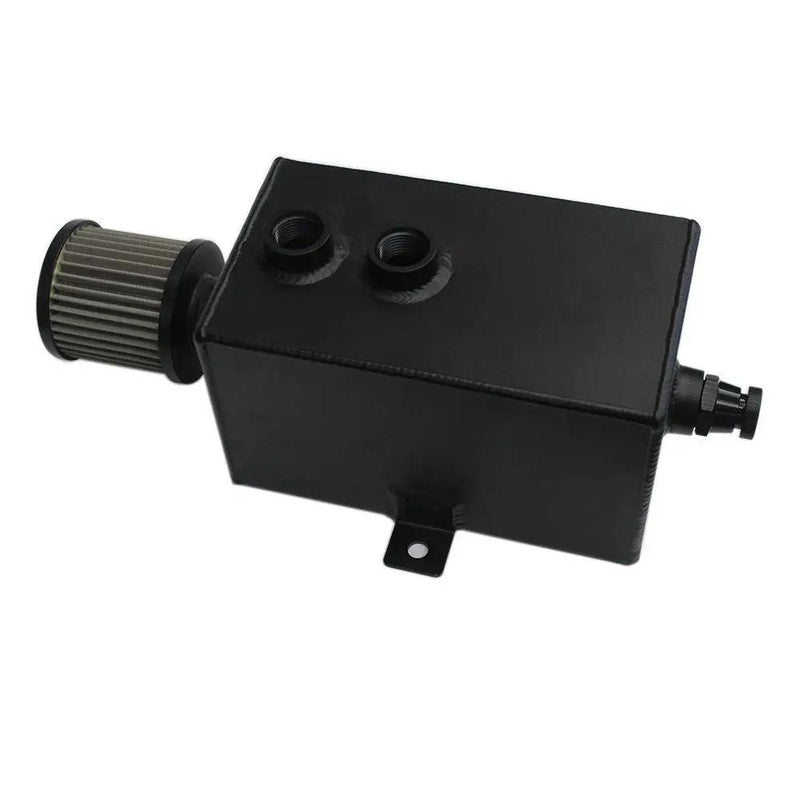 2L Black Aluminum Oil Catch Can by salelink.co.nz
