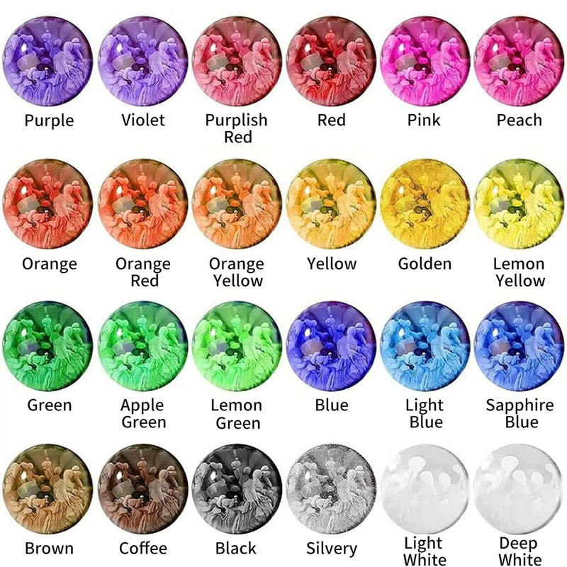 24 Bottle Resin Pigment Kit Liquid Dye by salelink.co.nz