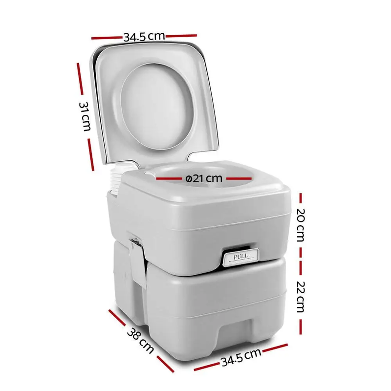 20L Outdoor Portable Toilet Camping Potty Caravan Travel Boating by salelink.co.nz
