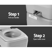 20L Outdoor Portable Toilet Camping Potty Caravan Travel Boating by salelink.co.nz