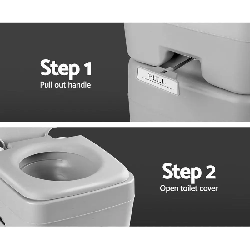 20L Outdoor Portable Toilet Camping Potty Caravan Travel Boating by salelink.co.nz