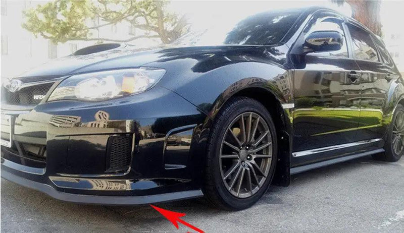 Car Front Bumper Lip Skirt Protector Splitter Body Spoiler Rubber Universal 2.5M by salelink.co.nz