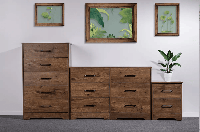 'Althea' Wallnut color Five Drawers by sue-e furniture