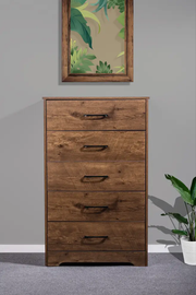 'Althea' Wallnut color Five Drawers by sue-e furniture