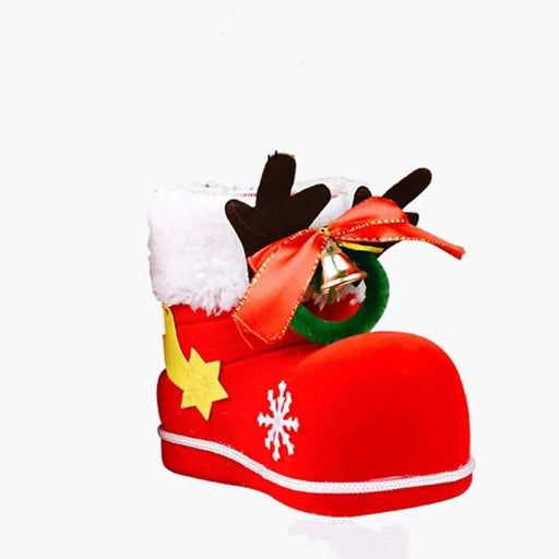 2pcs Christmas Decorations Children Gifts Candy Boots Gift Box by salelink.co.nz