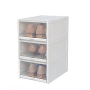 3X Push-pull Shoes Box Rack Foldable Shoe Organizer by salelink.co.nz