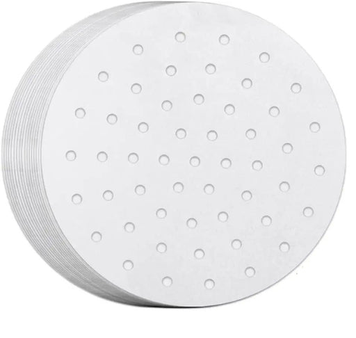 200PCS Air Fryer Liners Perforated Parchment Paper Round Non-stick by salelink.co.nz