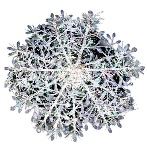 30PCS 11cm White Snowflakes Decorations Christmas Tree Party Charms Christmas Decoration by salelink.co.nz