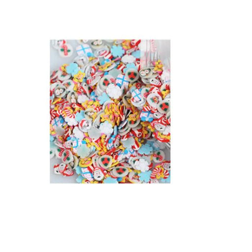 1000x 3D Santa Slice Clay Nail Art Tip Sticker Decoration DIY by salelink.co.nz