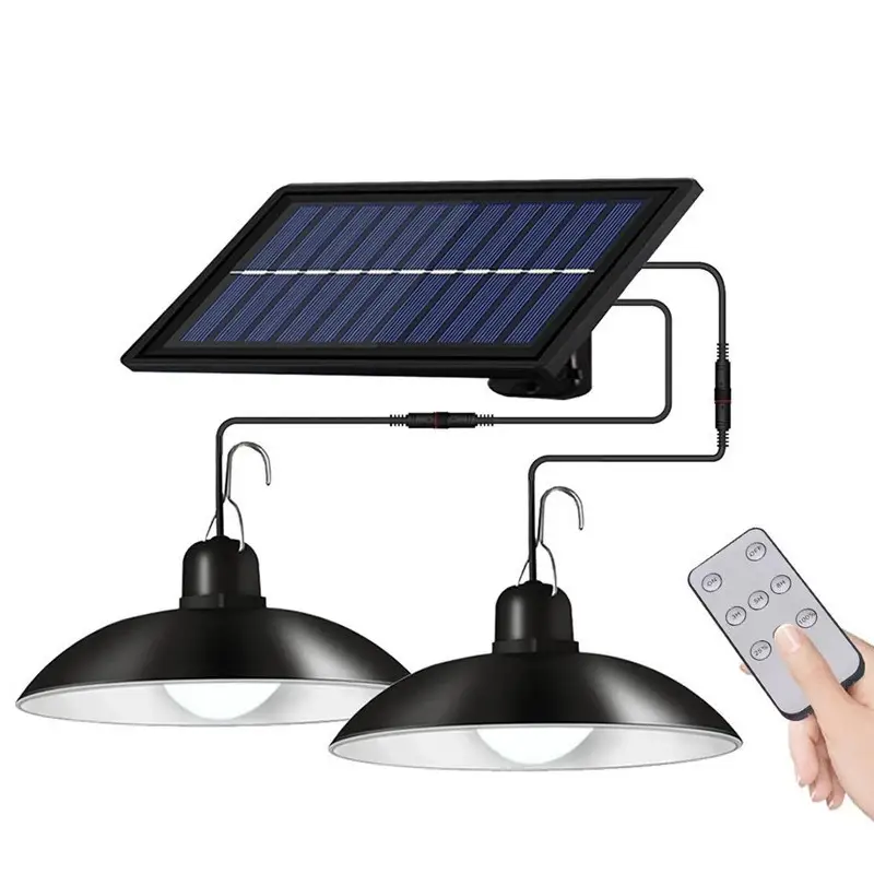 Double Head Solar Pendant Light by salelink.co.nz