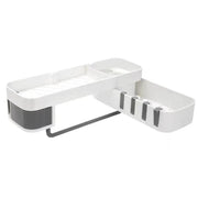 Shower Caddy Corner Bathroom Storage Shelf Holder Rack Organiser Adhesive Tripod by salelink.co.nz