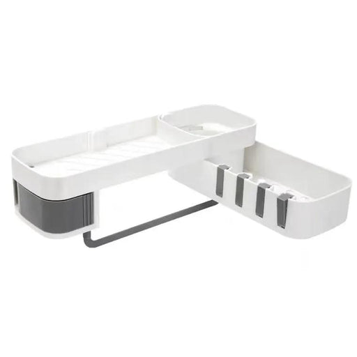 Shower Caddy Corner Bathroom Storage Shelf Holder Rack Organiser Adhesive Tripod by salelink.co.nz