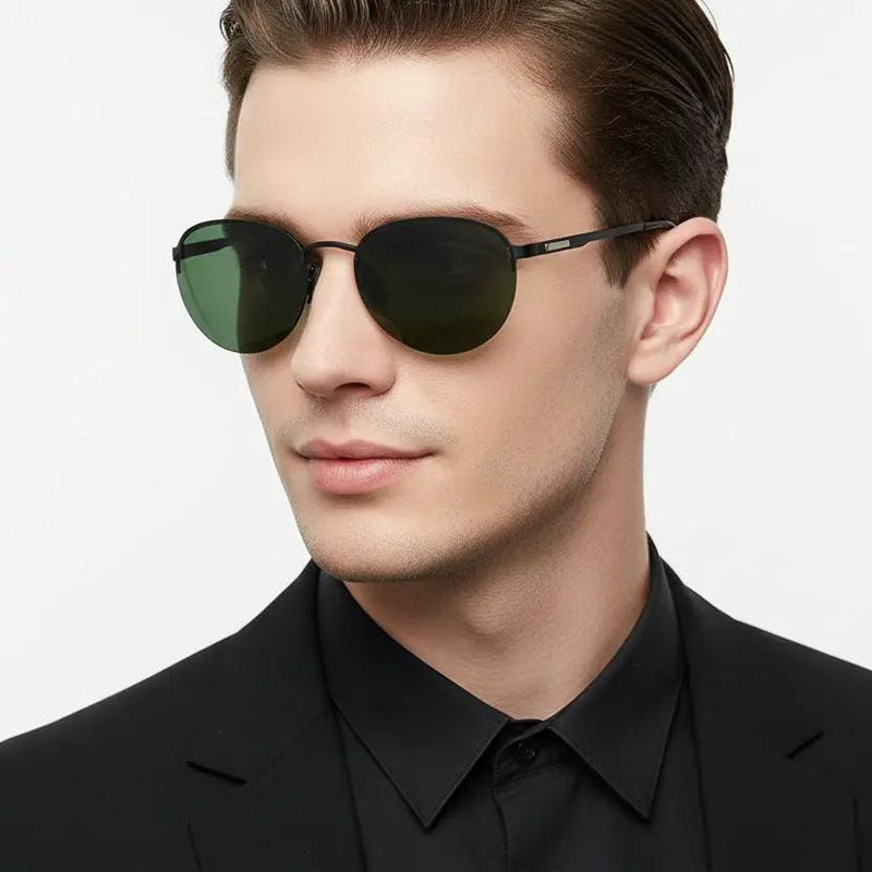 BLACK/ DARK GREEN HD Polarized Lens Sunglasses Anti-Blue Ray Hydrophobic by dealonline.co.nz