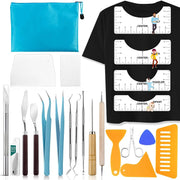 33pcs Vinyl Weeding Tools with T-Shirt Ruler Guide Craft Tools by salelink.co.nz