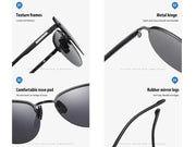 BLACK HD Polarized Lens Sunglasses Anti-Blue Ray Hydrophobic by dealonline.co.nz