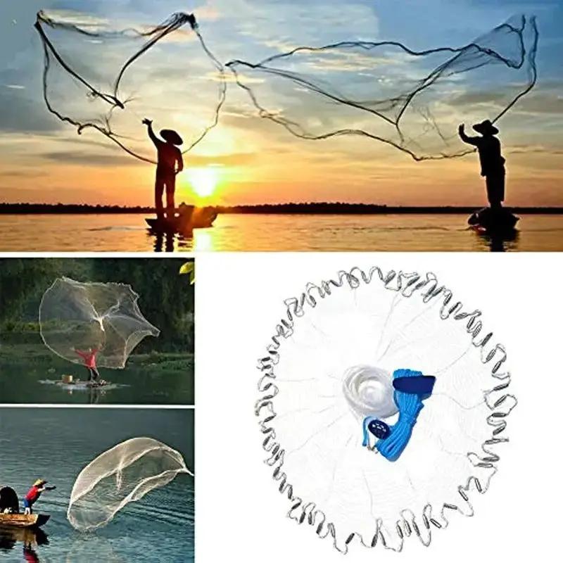 6ft Fishing Casting Net with Sinkers Weights by NZ Diver